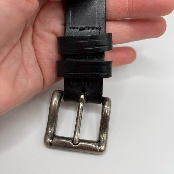 Vintage Dockers 30-32 men’s black Italian leather belt #7 - Picture 15 of 15